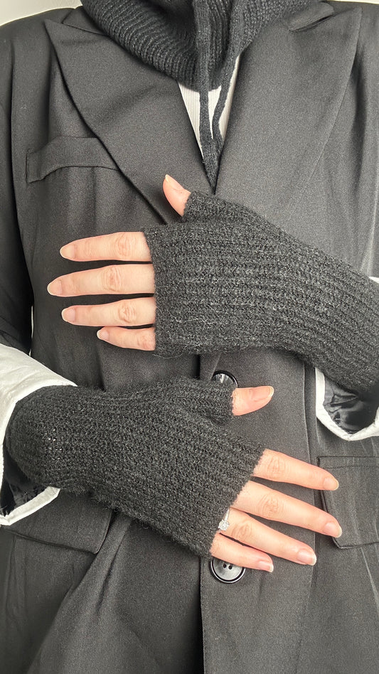 Mitaines courte Noire